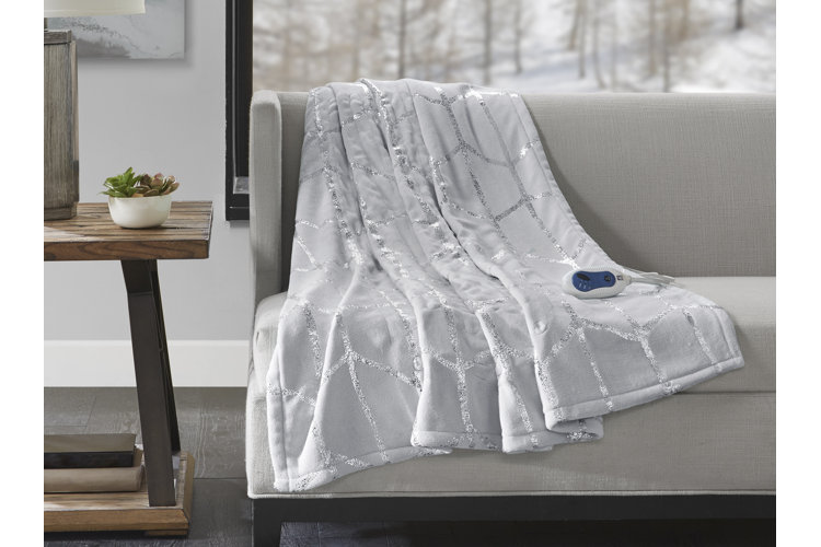 What is a heated throw hot sale